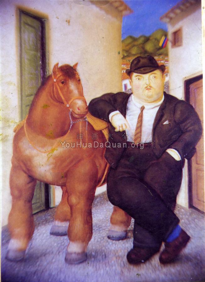 Horse and man - 费尔南多·博特罗
